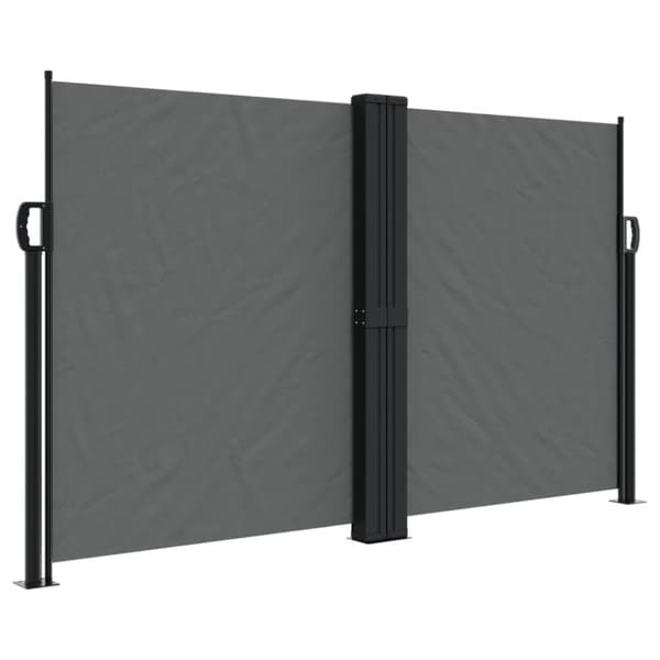 vidaXL Sisäänvedettävä sivumarkiisi 140x1000 cm antrasiitti - Päivän- & aurinkovarjot