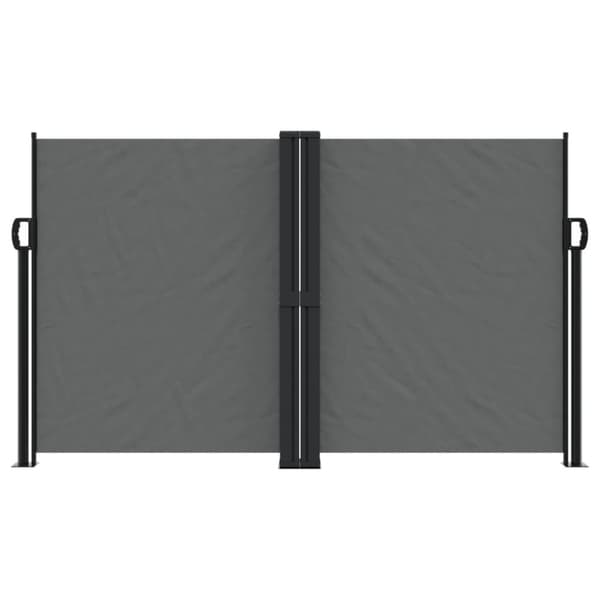 vidaXL Sisäänvedettävä sivumarkiisi 140x1000 cm antrasiitti - Päivän- & aurinkovarjot