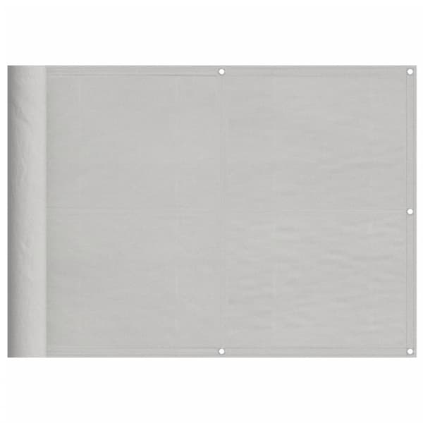 vidaXL Parvekkeen suoja v.harmaa 75x1000 cm 100% Oxford polyesteri - Päivän- & aurinkovarjot