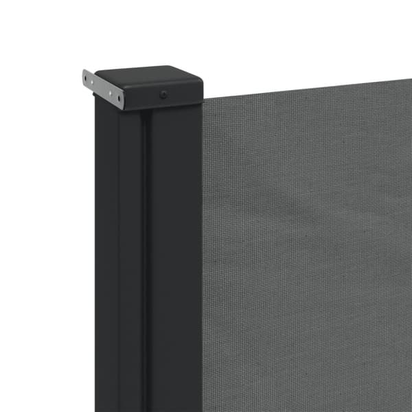 vidaXL Sisäänvedettävä sivumarkiisi antrasiitti 160x500 cm -  Päivän- & aurinkovarjot