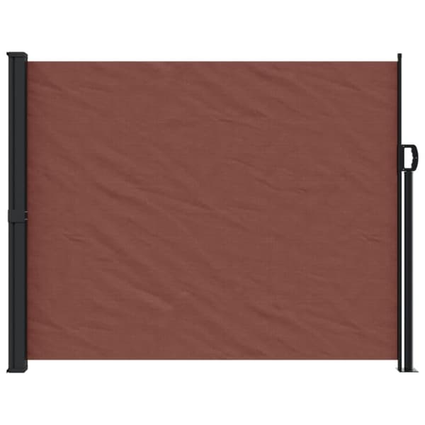vidaXL Sisäänvedettävä sivumarkiisi ruskea 160x500 cm - Päivän- & aurinkovarjot