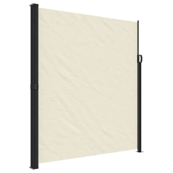 vidaXL Infällbar sidomarkis 220x600 cm gräddvit -  Parasoll & solskydd