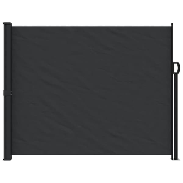 vidaXL Infällbar sidomarkis svart 160x600 cm - Parasoll & solskydd