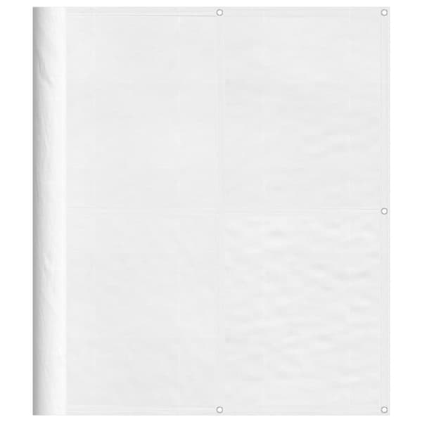 vidaXL Balkongskärm vit 120x800 cm 100% polyester oxford -  Parasoll & solskydd