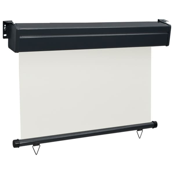 The Living Store sidemarkise til altan 105x250 cm cremefarvet -  Parasoller og solskærme