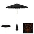 Pikkukuva 1 / 6: The Living Store Aurinkovarjo puurunko 330 cm musta -  Päivän- & aurinkovarjot
