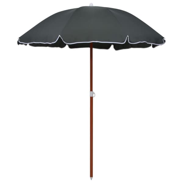 The Living Store Aurinkovarjo terästanko 180 cm antrasiitti - Päivän- & aurinkovarjot