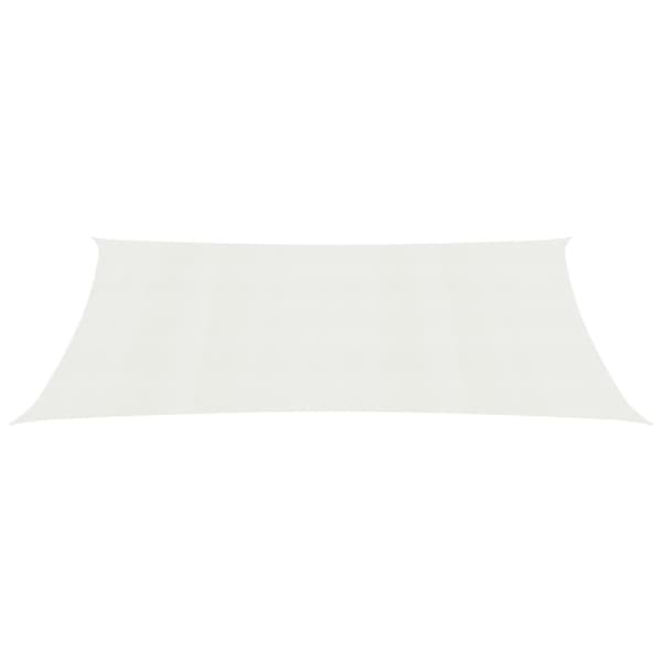 The Living Store Aurinkopurje 160 g/m² valkoinen 2,5x5 m HDPE -  Päivän- & aurinkovarjot