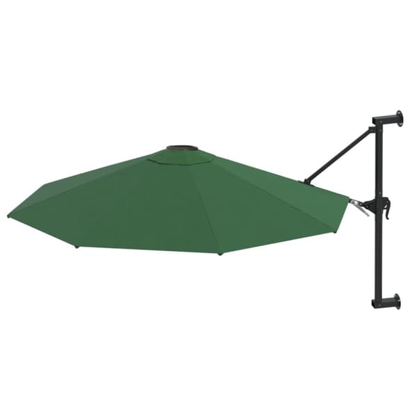 The Living Store væghængt parsol med metalstang 300 cm grøn - Parasoller og solskærme