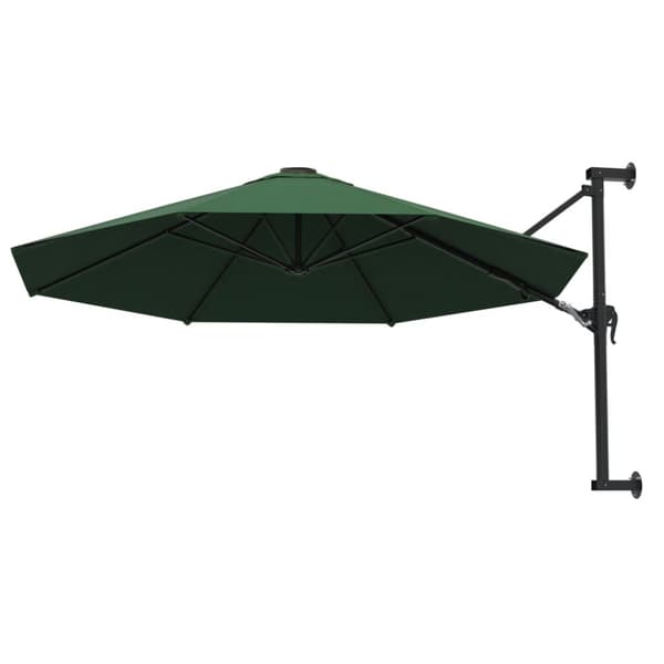 The Living Store væghængt parsol med metalstang 300 cm grøn - Parasoller og solskærme