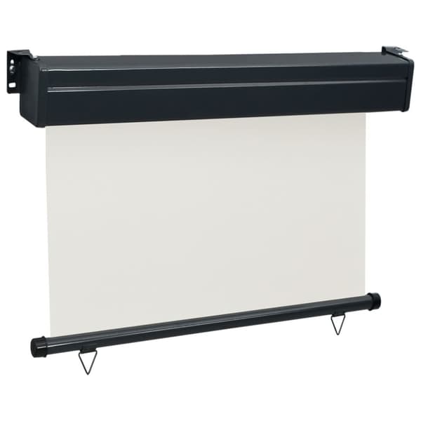 The Living Store sidemarkise til altan 85x250 cm cremefarvet -  Parasoller og solskærme