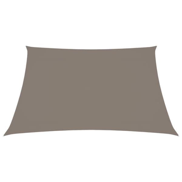 The Living Store Solsegel oxfordtyg fyrkantigt 5x5 m taupe - Parasoll & solskydd