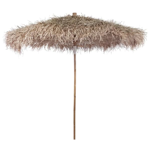 The Living Store Aurinkovarjo bambu/banaanipuun lehdet 210 cm - Päivän- & aurinkovarjot