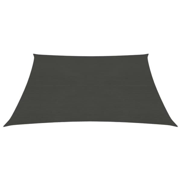 The Living Store solsejl 5x5 m 160 g/m² HDPE antracitgrå -  Parasoller og solskærme