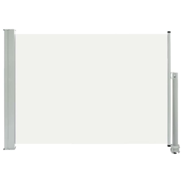 The Living Store sammenrullelig sidemarkise 80 x 300 cm cremefarvet -  Parasoller og solskærme