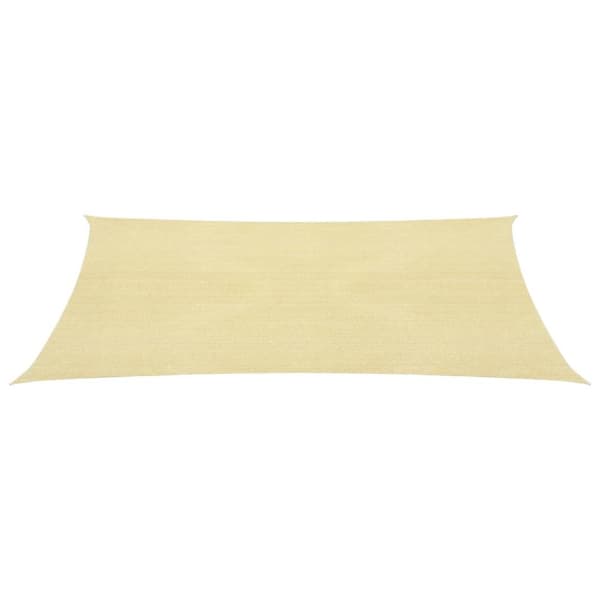 The Living Store solsejl 3x3 m 160 g/m² HDPE beige - Parasoller og solskærme