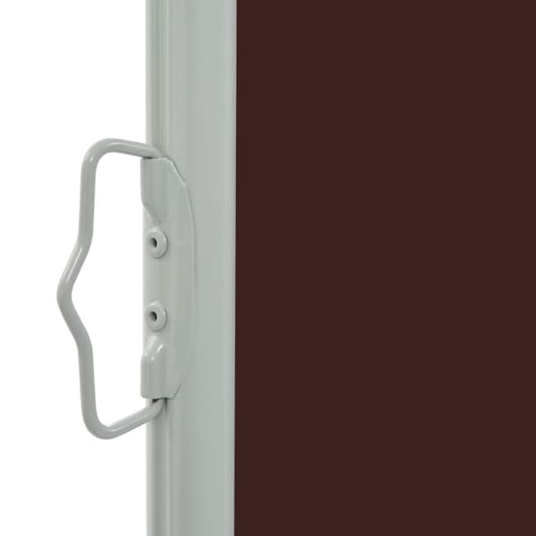 The Living Store sammenrullelig sidemarkise til terrassen 140 x 300 cm brun -  Parasoller og solskærme