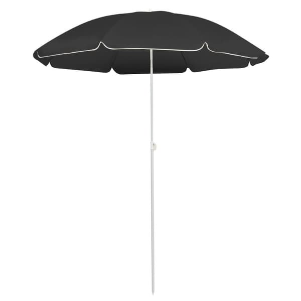 The Living Store Aurinkovarjo terästanko antrasiitti 180 cm - Päivän- & aurinkovarjot