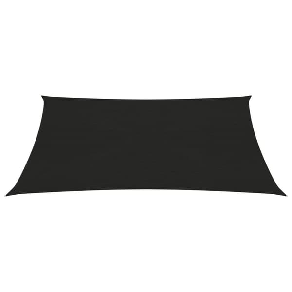 The Living Store Aurinkopurje 160 g/m² musta 3,5x4,5 m HDPE - Päivän- & aurinkovarjot