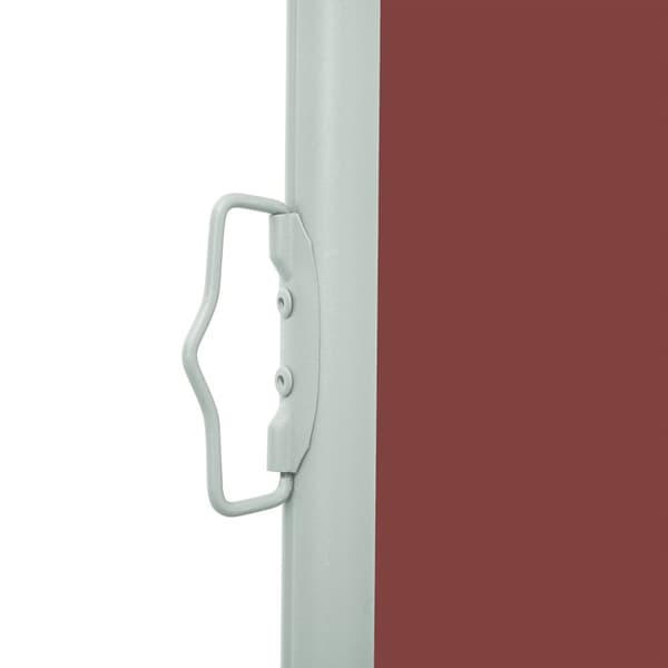 The Living Store sammenrullelig sidemarkise til terrassen 140x500 cm brun - Parasoller og solskærme