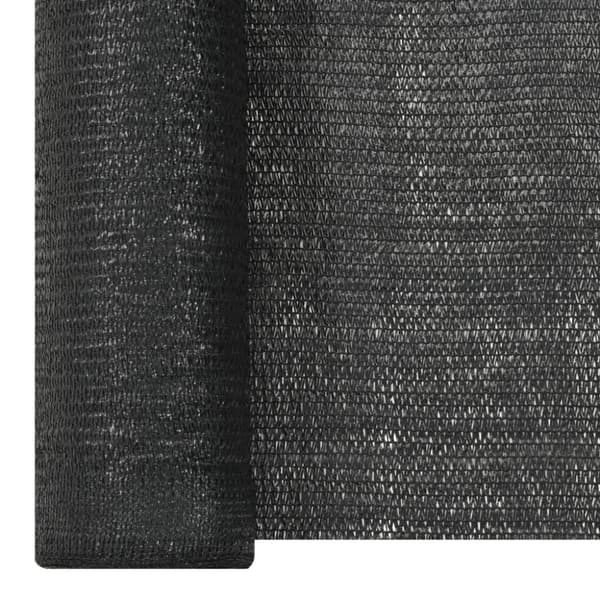 The Living Store afskærmning 1,5x50 m HDPE 150 g/m² sort -  Parasoller og solskærme