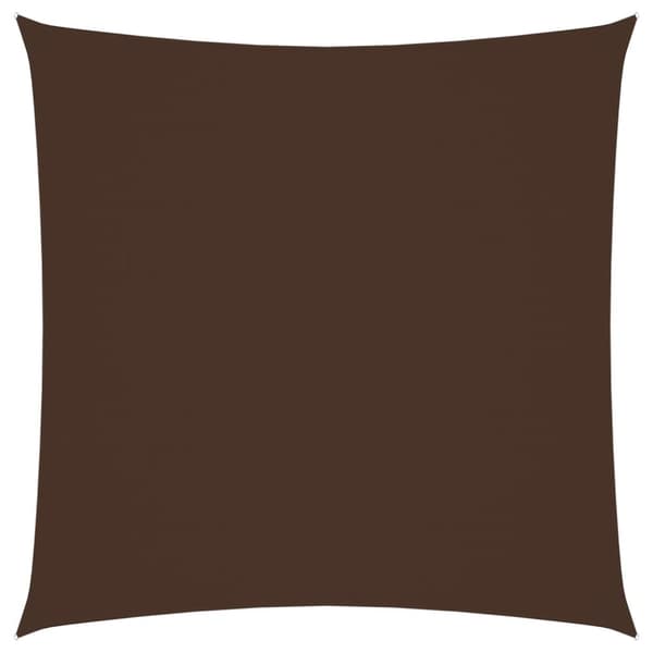 The Living Store Solsegel oxfordtyg fyrkantigt 2x2 m brun -  Parasoll & solskydd
