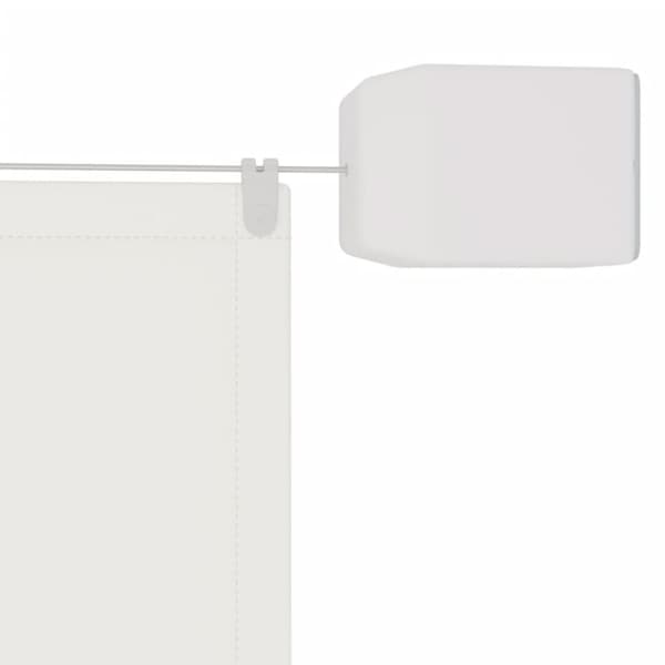 The Living Store Pystymarkiisi valkoinen 140x600 cm Oxford kangas - Päivän- & aurinkovarjot