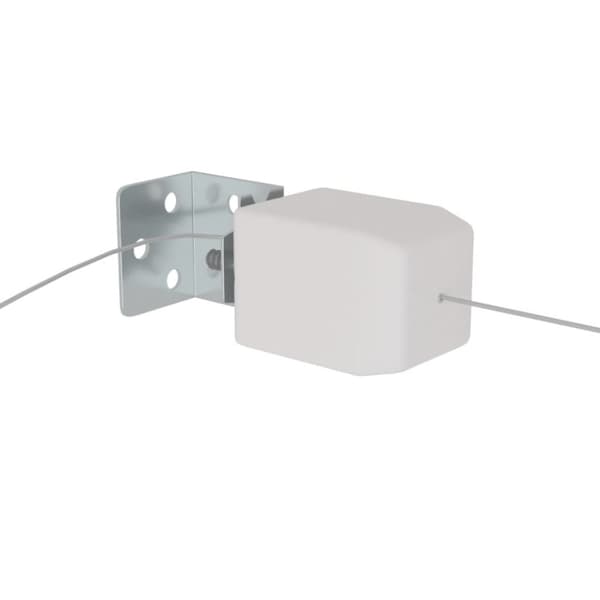 The Living Store Markis vertikal antracit 140x600 cm oxfordtyg - Parasoll & solskydd