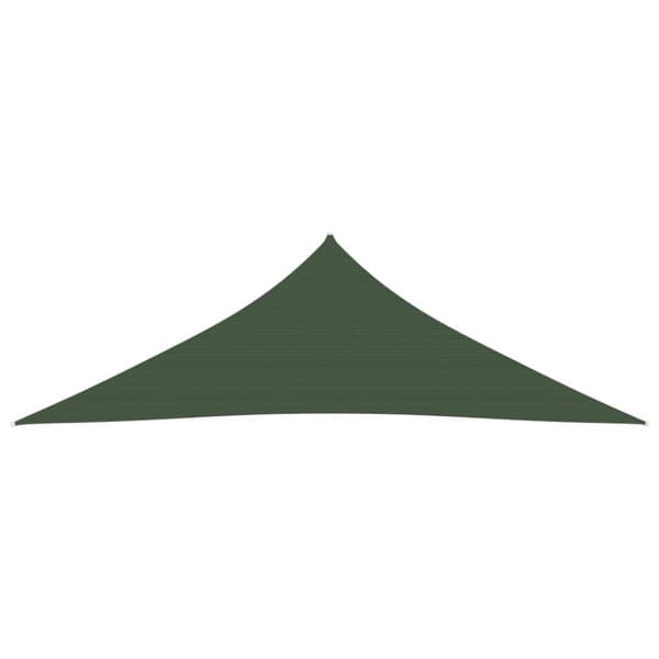 The Living Store solsejl 4x4x5,8 m 160 g/m² HDPE mørkegrøn - Parasoller og solskærme