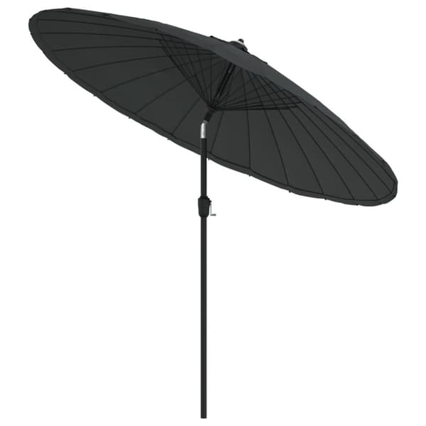 The Living Store Aurinkovarjo alumiinitanko 270 cm antrasiitti - Päivän- & aurinkovarjot