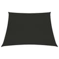 Miniatyrbillede 2 af 7: The Living Store solsejl 3/4x2 m 160 g/m² HDPE sort -  Parasoller og solskærme