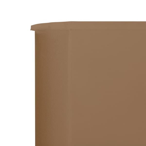 The Living Store 3-panels læsejl 400x160 cm stof gråbrun - Parasoller og solskærme