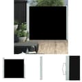 Miniatyrbild 1 av 9: The Living Store Infällbar sidomarkis 170x300 cm svart -  Parasoll & solskydd