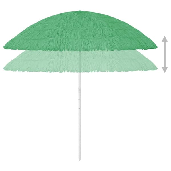The Living Store Hawaii-parasol 300 cm grøn - Parasoller og solskærme