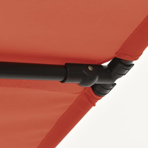 The Living Store parasol med aluminiumstang 180x110 cm terracotta - Parasoller og solskærme