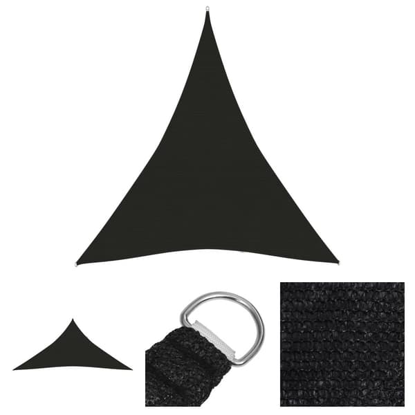The Living Store Aurinkopurje 160 g/m² musta 4x5x5 m HDPE - Päivän- & aurinkovarjot
