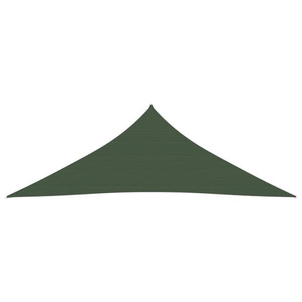 The Living Store solsejl 4x4x4 m 160 g/m² HDPE mørkegrøn -  Parasoller og solskærme