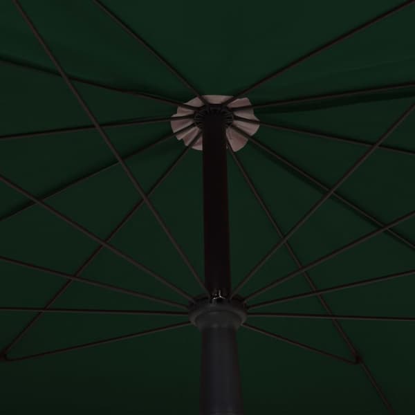 The Living Store parasol med stang 200x130 cm grøn - Parasoller og solskærme