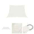 Miniatyrbild 1 av 7: The Living Store Solsegel 160 g/m² vit 4/5x3 m HDPE -  Parasoll & solskydd
