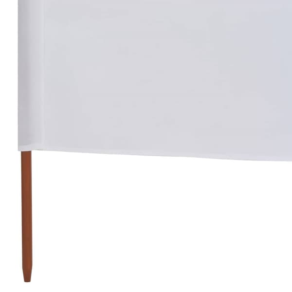 The Living Store 9-panels læsejl 1200x160 cm stof sandhvid - Parasoller og solskærme