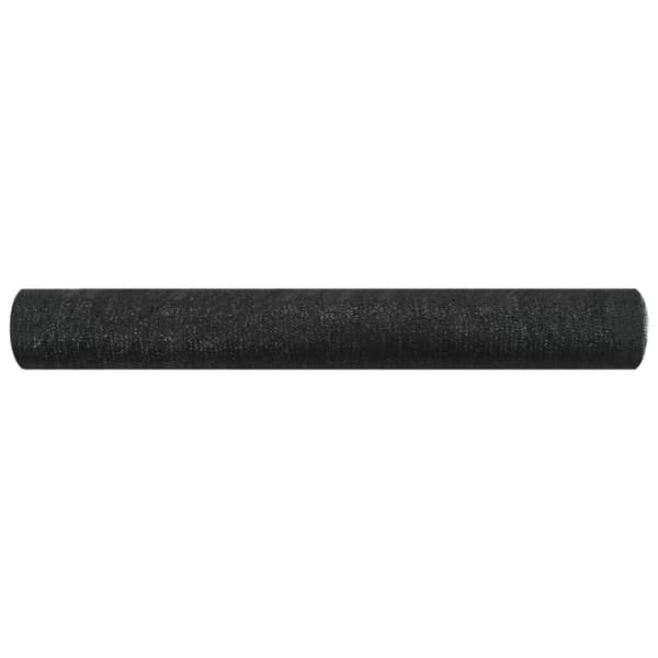 The Living Store Näkösuoja musta 1,2x25 m HDPE 75 g/m² -  Päivän- & aurinkovarjot