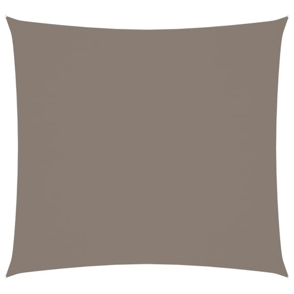 The Living Store Solsegel oxfordtyg fyrkantigt 2x2 m taupe - Parasoll & solskydd