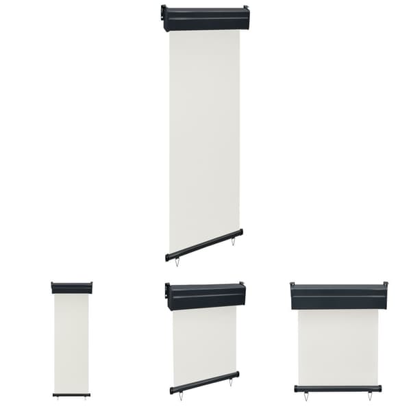 The Living Store Parvekkeen sivumarkiisi 65x250 cm kerma -  Päivän- & aurinkovarjot