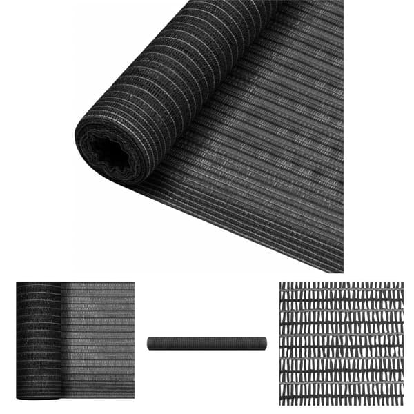The Living Store Näkösuoja antrasiitti 1,2x10 m HDPE 75 g/m² -  Päivän- & aurinkovarjot