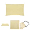 Miniatyrbild 1 av 7: The Living Store Solsegel 160 g/m² beige 3,5x4,5 m HDPE -  Parasoll & solskydd