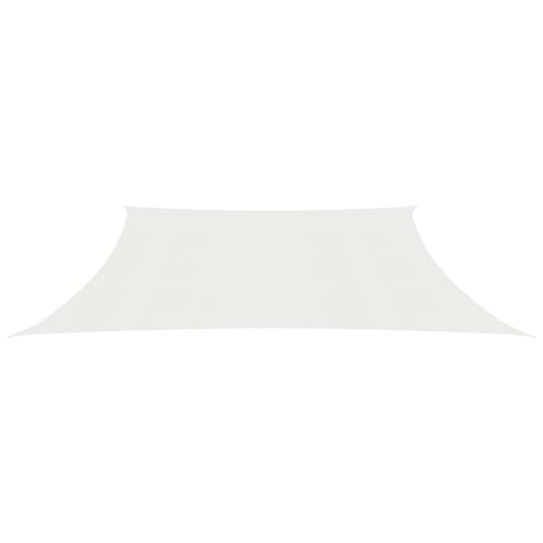 The Living Store Solsegel 160 g/m² vit 3/4x2 m HDPE -  Parasoll & solskydd