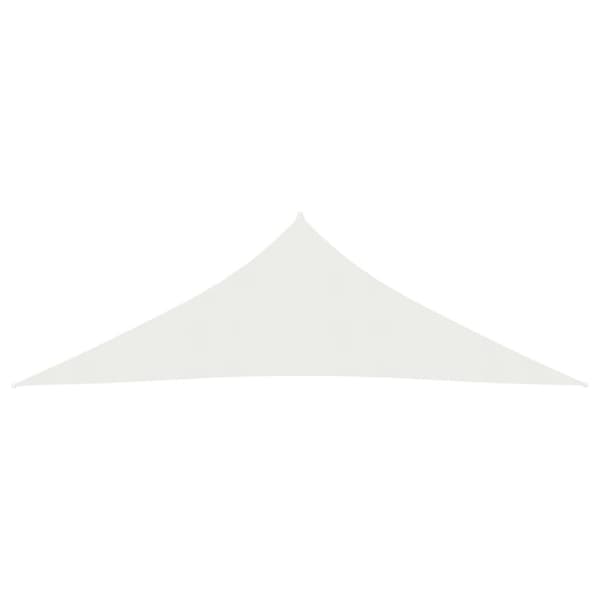 The Living Store solsejl 160 g/m² 3x3x4,2 m HDPE hvid -  Parasoller og solskærme