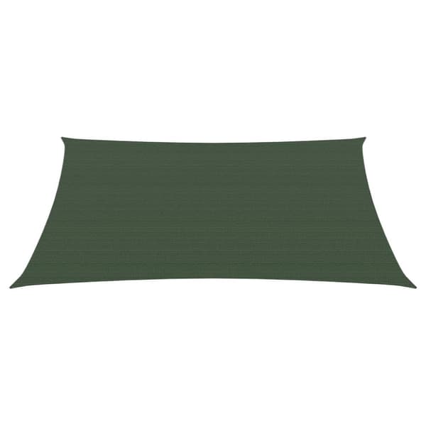 The Living Store Solsegel 160 g/m² mörkgrön 3/4x2 m HDPE - Parasoll & solskydd