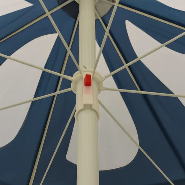 The Living Store parasol med stålstang 180 cm blå -  Parasoller og solskærme