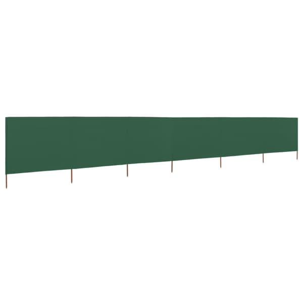 The Living Store Tuulensuojakangas 6 paneelilla 800x120 cm vihreä - Päivän- & aurinkovarjot
